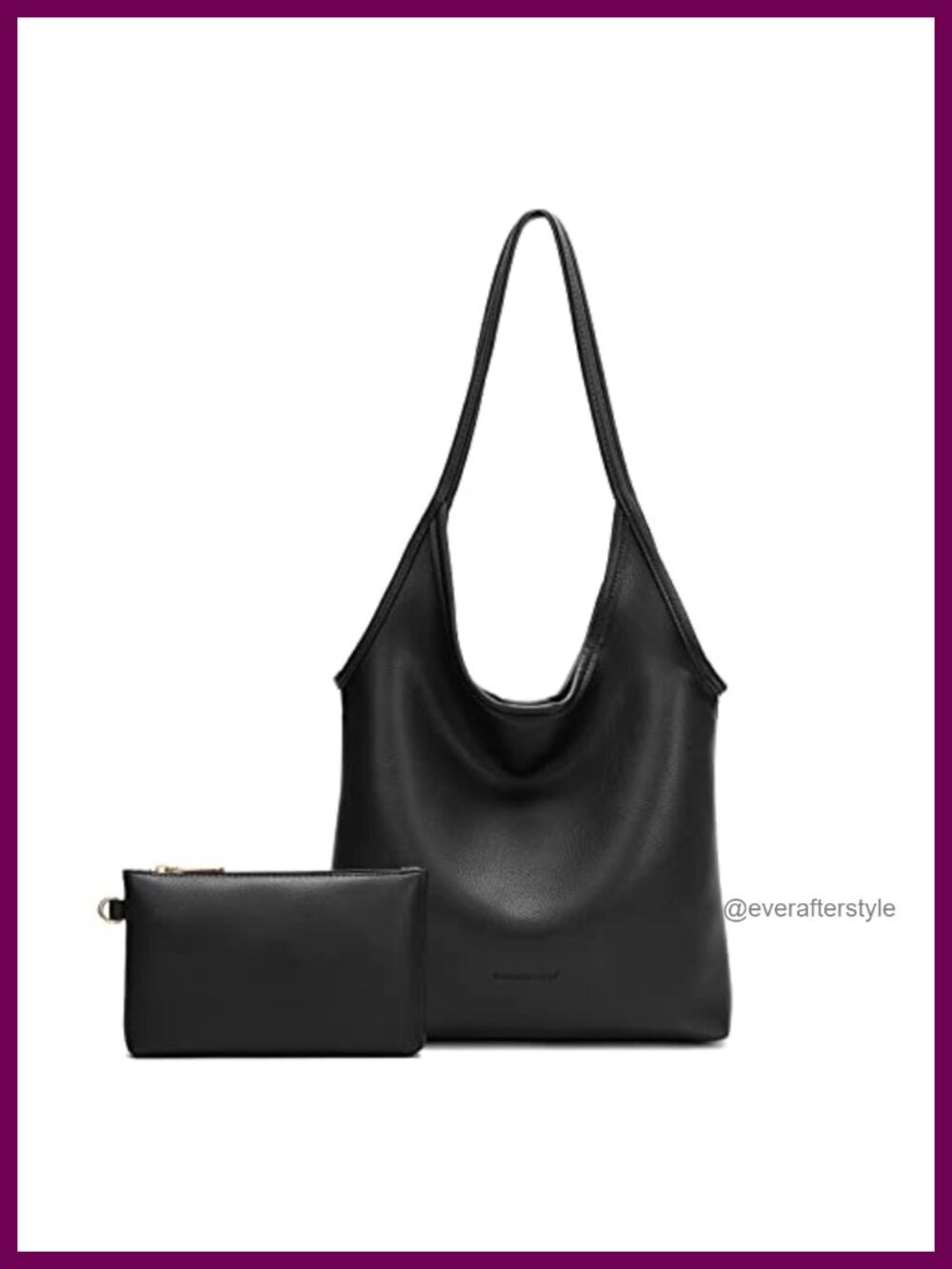Soft Vegan Leather Slouchy Hobo Shoulder Bag Top Handle Purse for Women